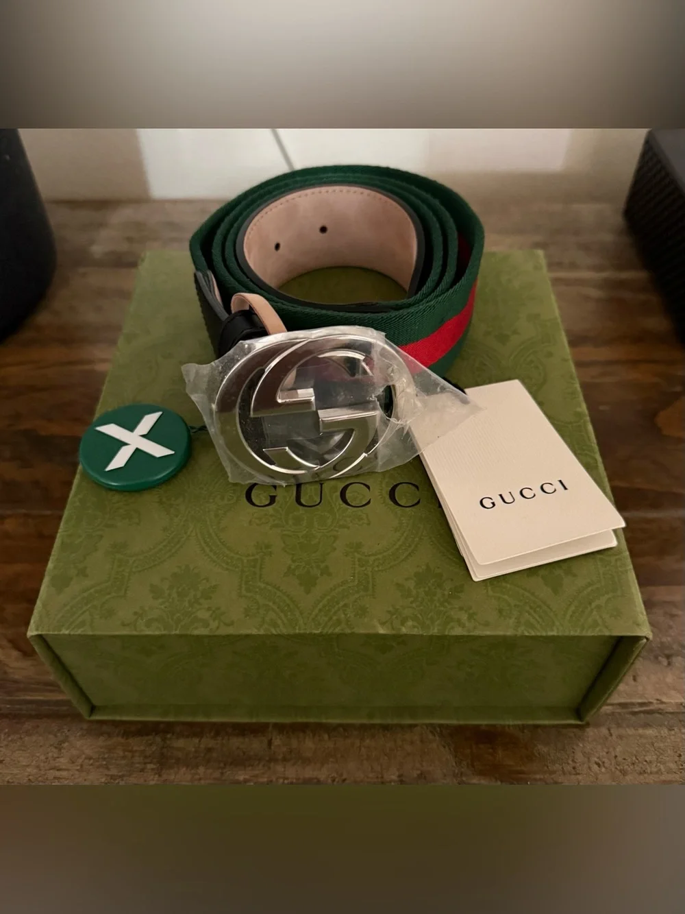 Brand New | Gucci Web Belt - G Buckle | Size 105/42
